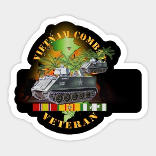 Vietnam Combat Vet -  w APCs- Ambush Sticker